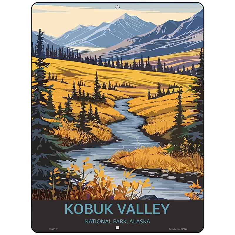 Kobuk Valley Alaska Metal Novelty Parking Sign P-4521