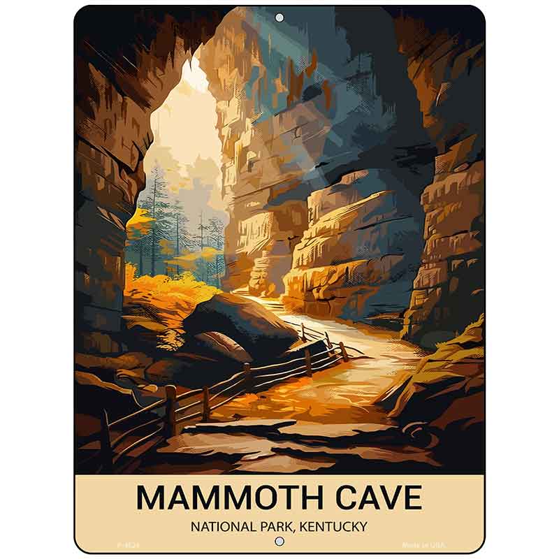 Mammoth Cave Kentucky Metal Novelty Parking Sign P-4524