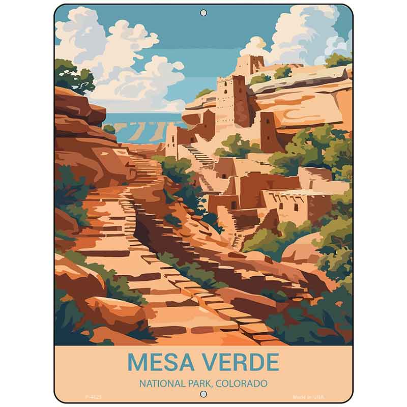 Mesa Verde Colorado Metal Novelty Parking Sign P-4525