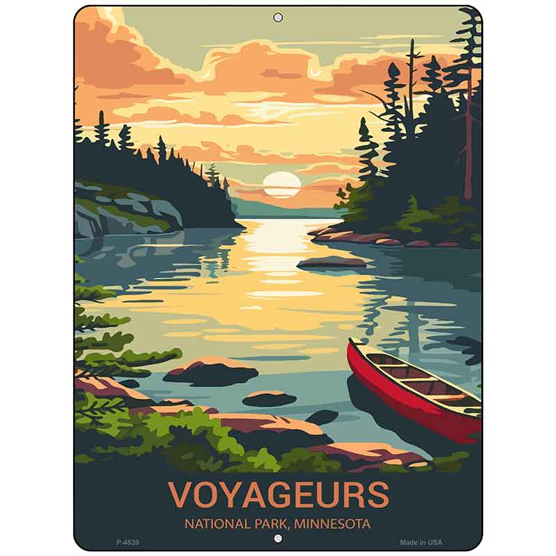 Voyageurs Minnesota Metal Novelty Parking Sign P-4539