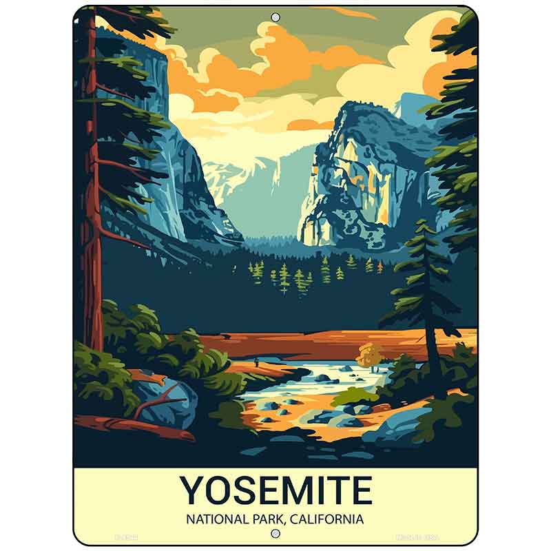 Yosemite California Metal Novelty Parking Sign P-4544