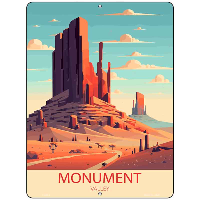Monument Valley Metal Novelty Parking Sign P-4584