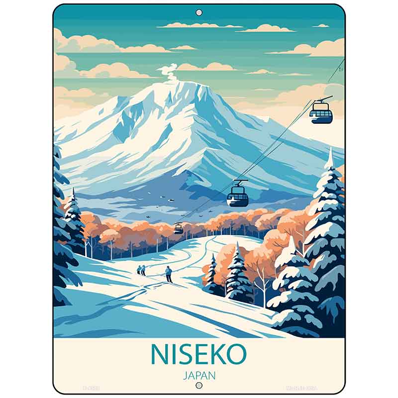 Niseko Japan Metal Novelty Parking Sign P-4588