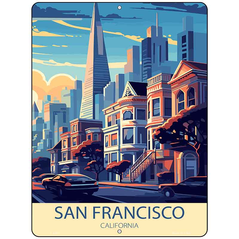 San Francisco California Metal Novelty Parking Sign P-4592