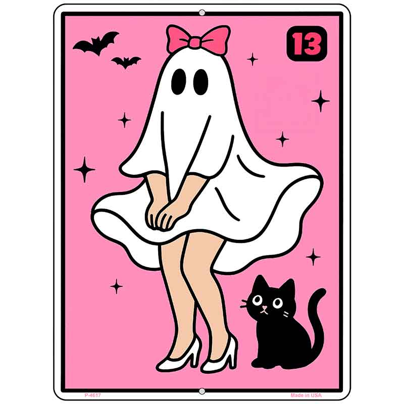 Haunted in Heels Metal Novelty Parking Sign P-4617