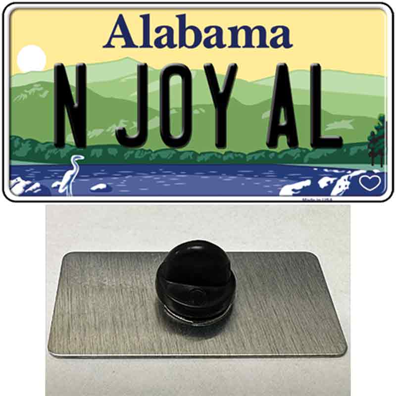 N Joy AL Alabama Novelty Metal Hat Pin