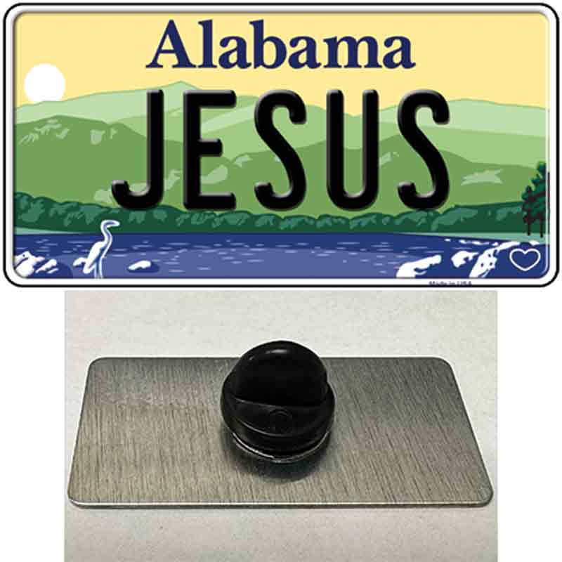 Jesus Alabama Novelty Metal Hat Pin