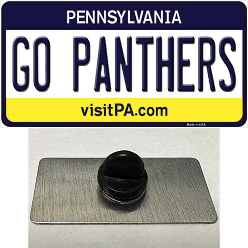 Go Panthers Novelty Metal Hat Pin