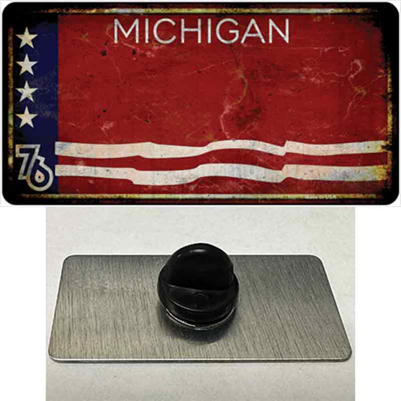 Rusty Michigan Bicentennial 76 Novelty Metal Hat Pin