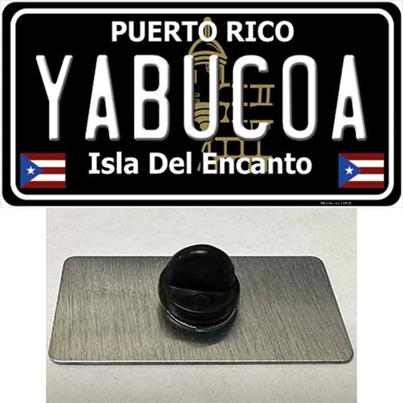 Yabucoa Puerto Rico Black Novelty Metal Hat Pin