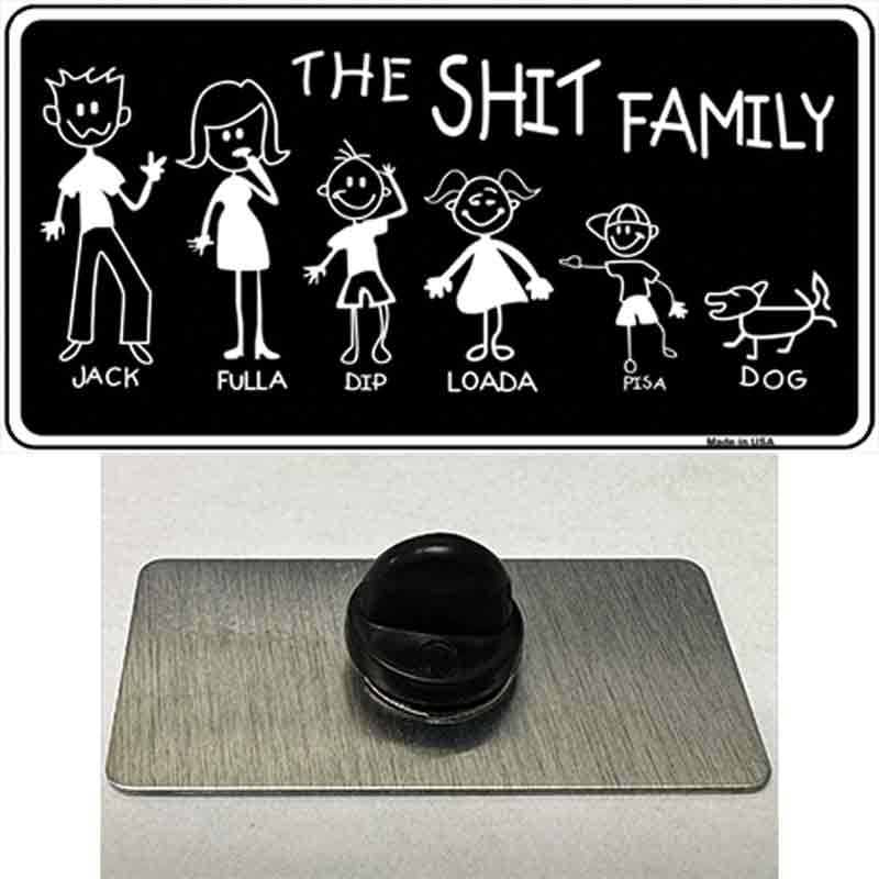 The Shit Family Novelty Metal Hat Pin