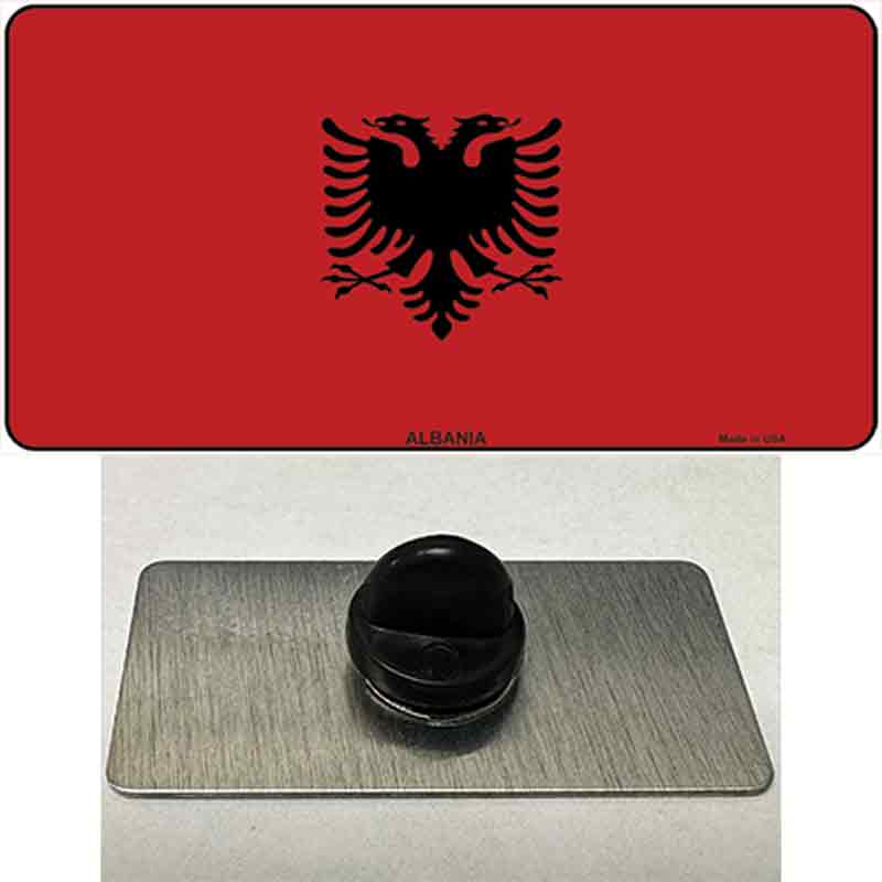 Albania Flag Novelty Metal Hat Pin