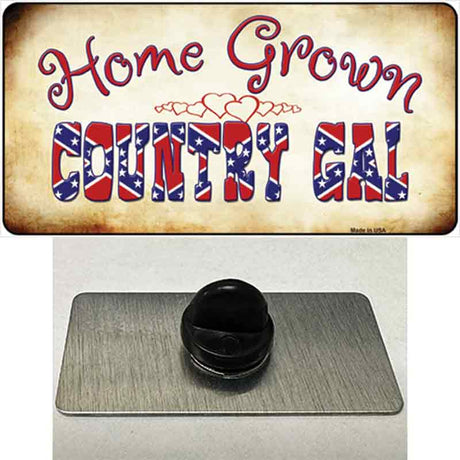 Home Grown Country Gal Novelty Metal Hat Pin