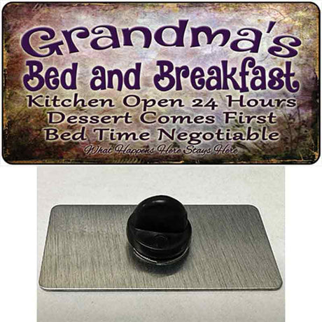 Grandmas Bed & Breakfast Novelty Metal Hat Pin