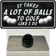 A Lot Of Balls Novelty Metal Hat Pin