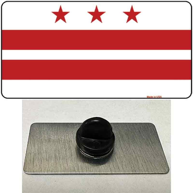 Washington DC Flag Novelty Metal Hat Pin
