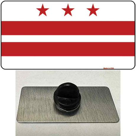 Washington DC Flag Novelty Metal Hat Pin