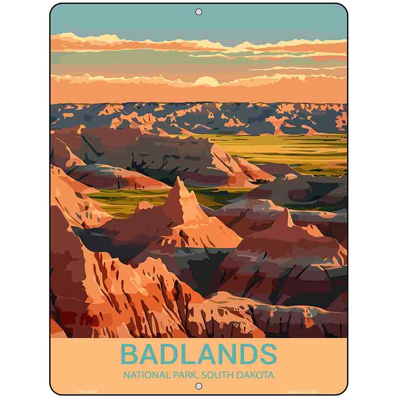 Badlands South Dakota Metal Novelty Parking Sign P-4486