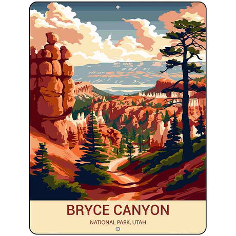 Bryce Canyon Utah Metal Novelty Parking Sign P-4490