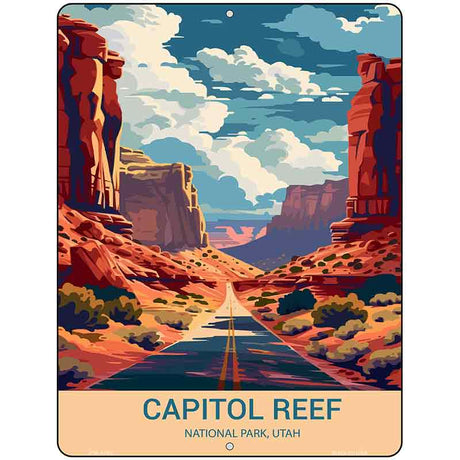 Capitol Reef Utah Metal Novelty Parking Sign P-4492