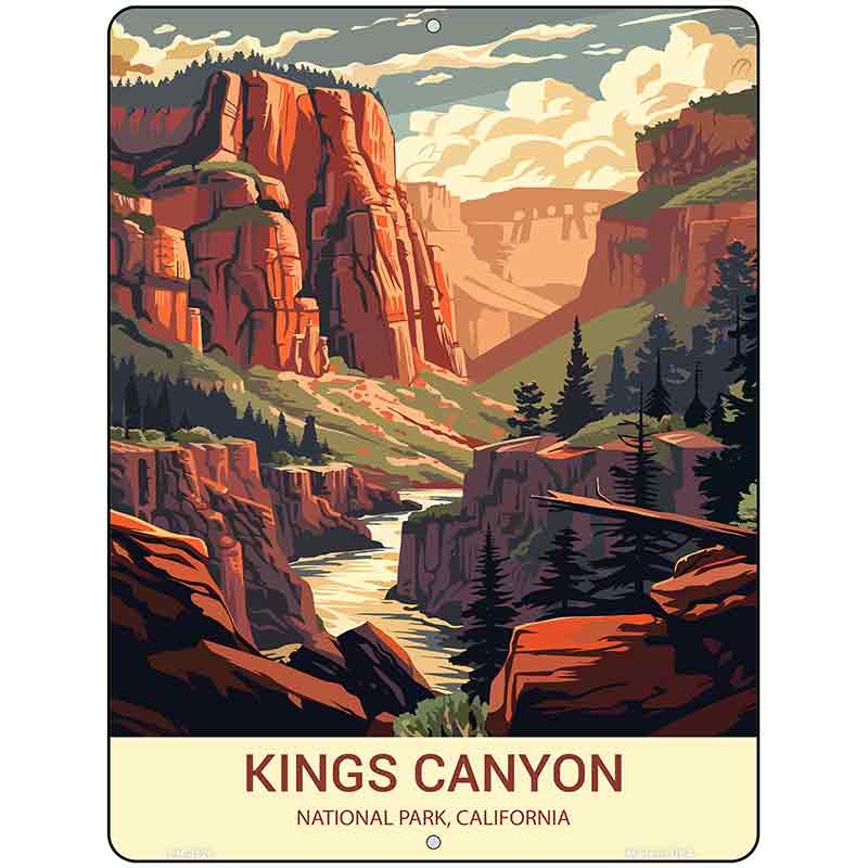 Kings Canyon California Metal Novelty Parking Sign P-4520
