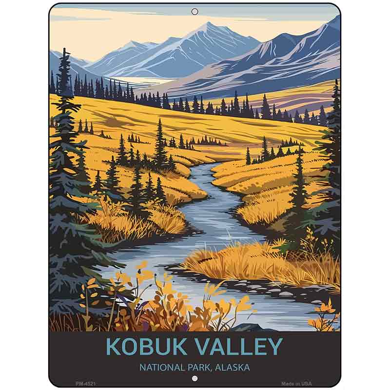 Kobuk Valley Alaska Metal Novelty Parking Sign P-4521