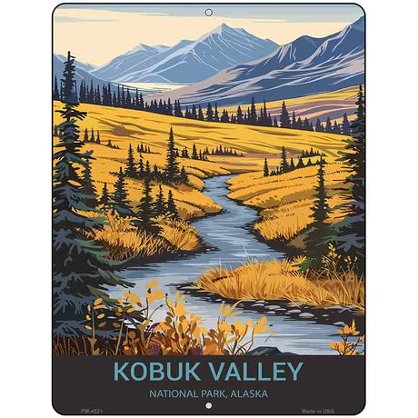 Kobuk Valley Alaska Metal Novelty Parking Sign P-4521