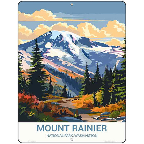 Mount Rainier Washington Metal Novelty Parking Sign P-4526