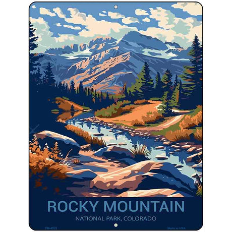 Rocky Mountain Colorado Metal Novelty Parking Sign P-4532