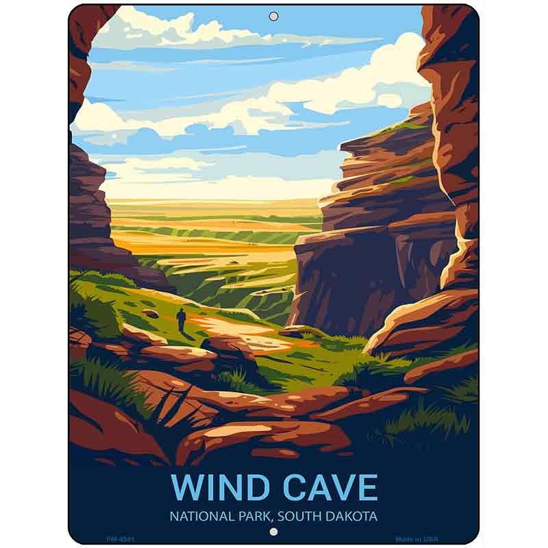 Wind Cave South Dakota Metal Novelty Parking Sign P-4541