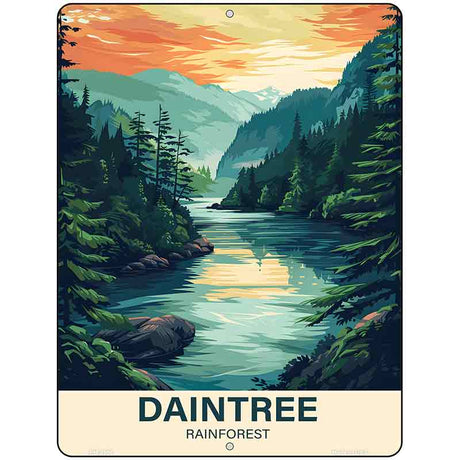 Daintree Rainforest Metal Novelty Parking Sign P-4556