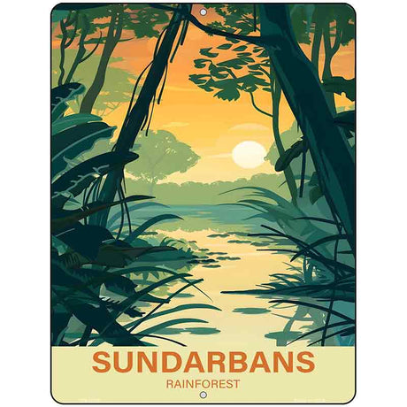 Sundarbans Rainforest Metal Novelty Parking Sign P-4558