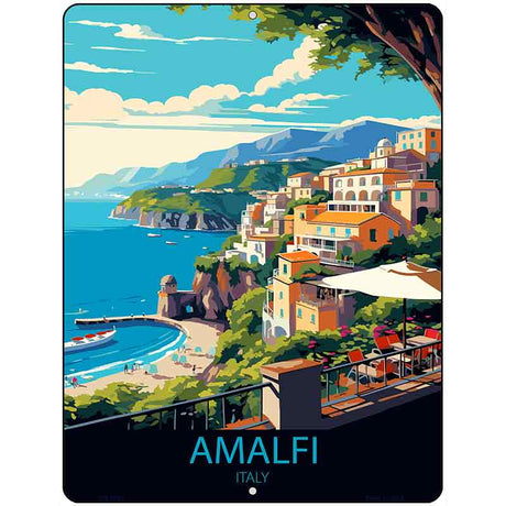 Amalfi Italy Metal Novelty Parking Sign P-4567