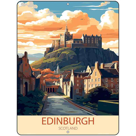 Edinburgh Scotland Metal Novelty Parking Sign P-4575