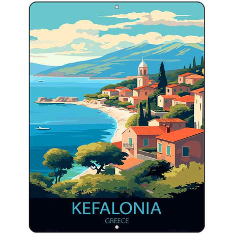 Kefalonia Greece Metal Novelty Parking Sign P-4579