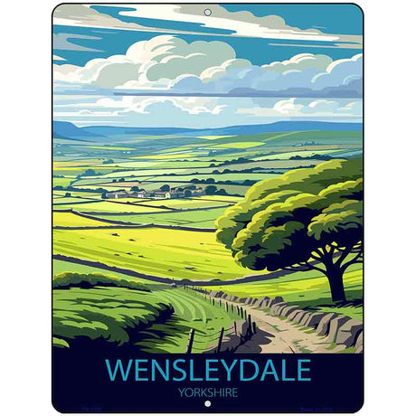 Wensleydale Yorkshire Metal Novelty Parking Sign P-4595