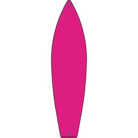 Pink Solid Dye Sublimation Blank Novelty Metal Surfboard Sign 17" x 4.5" (SB)