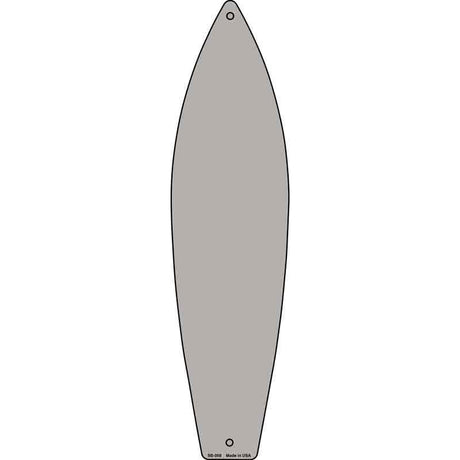 Gray Solid Dye Sublimation Blank Novelty Metal Surfboard Sign 17" x 4.5" (SB)