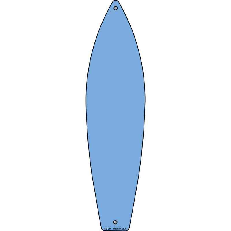 Light Blue Solid Dye Sublimation Blank Novelty Metal Surfboard Sign 17" x 4.5" (SB)
