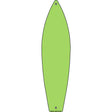 Lime Green Solid Dye Sublimation Blank Novelty Metal Surfboard Sign 17" x 4.5" (SB)