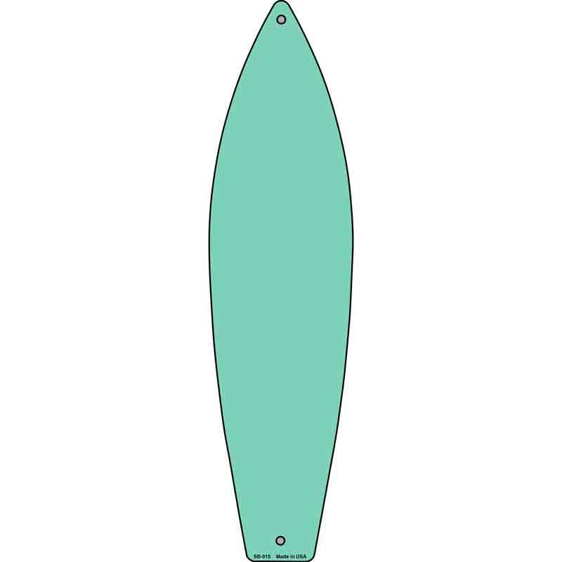 Mint Solid Dye Sublimation Blank Novelty Metal Surfboard Sign 17" x 4.5" (SB)