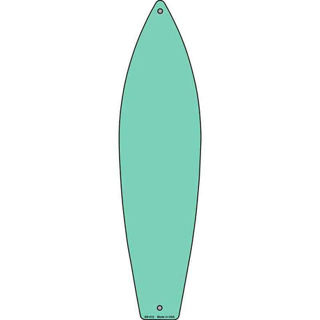 Mint Solid Dye Sublimation Blank Novelty Metal Surfboard Sign 17" x 4.5" (SB)