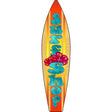 Surf Shop Novelty Metal Surfboard Sign 17" x 4.5" (SB)