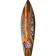 Route 66 With Sunset Novelty Metal Surfboard Sign 17" x 4.5" (SB)
