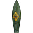 Delaware State Flag Novelty Metal Surfboard Sign 17" x 4.5" (SB)