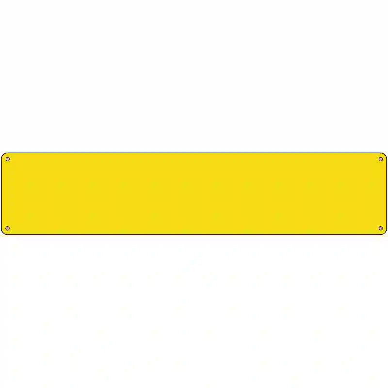Yellow Solid Blank Novelty Metal Street Sign 24" x 5" (ST)