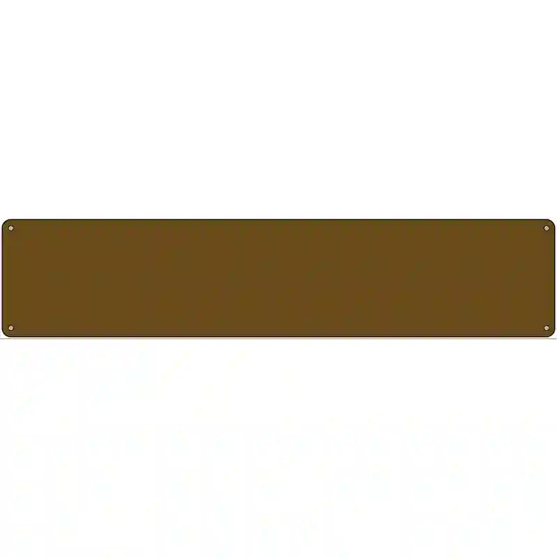 Brown Solid Blank Novelty Metal Street Sign 24" x 5" (ST)