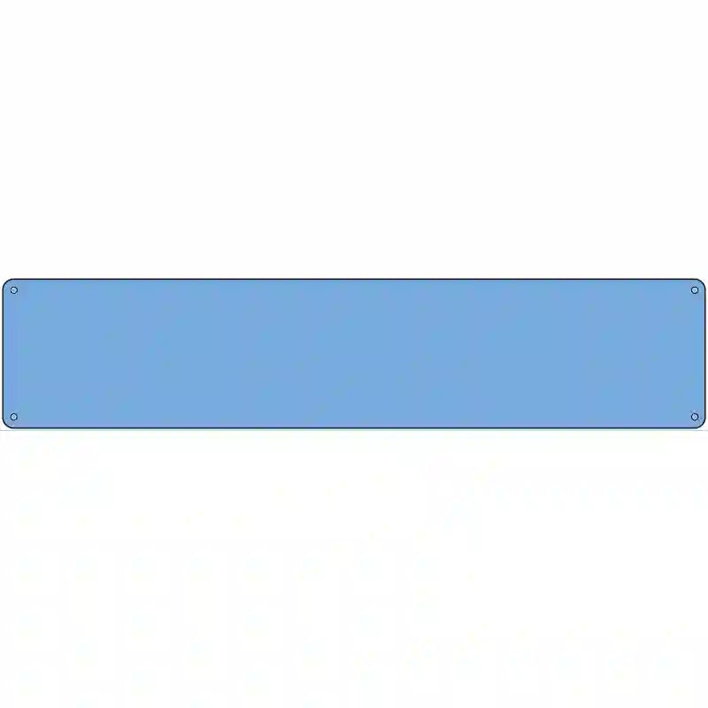 Light Blue Solid Blank Novelty Metal Street Sign 24" x 5" (ST)
