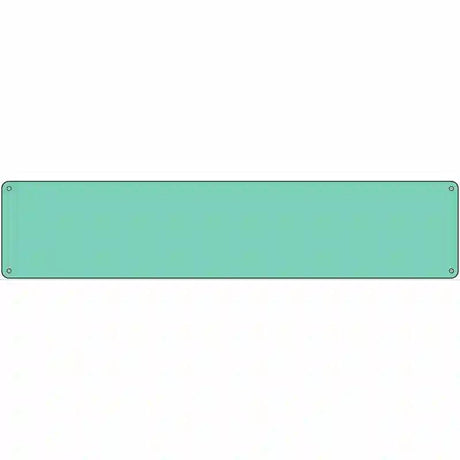Mint Solid Blank Novelty Metal Street Sign 24" x 5" (ST)