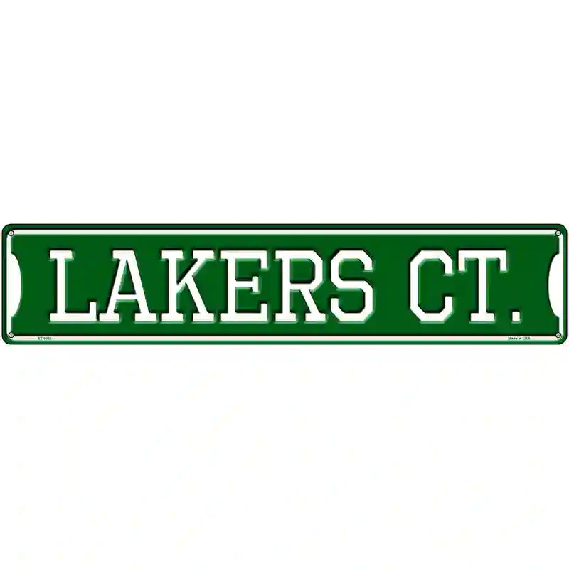 Lakers Ct Novelty Metal Street Sign 24" x 5" (ST)